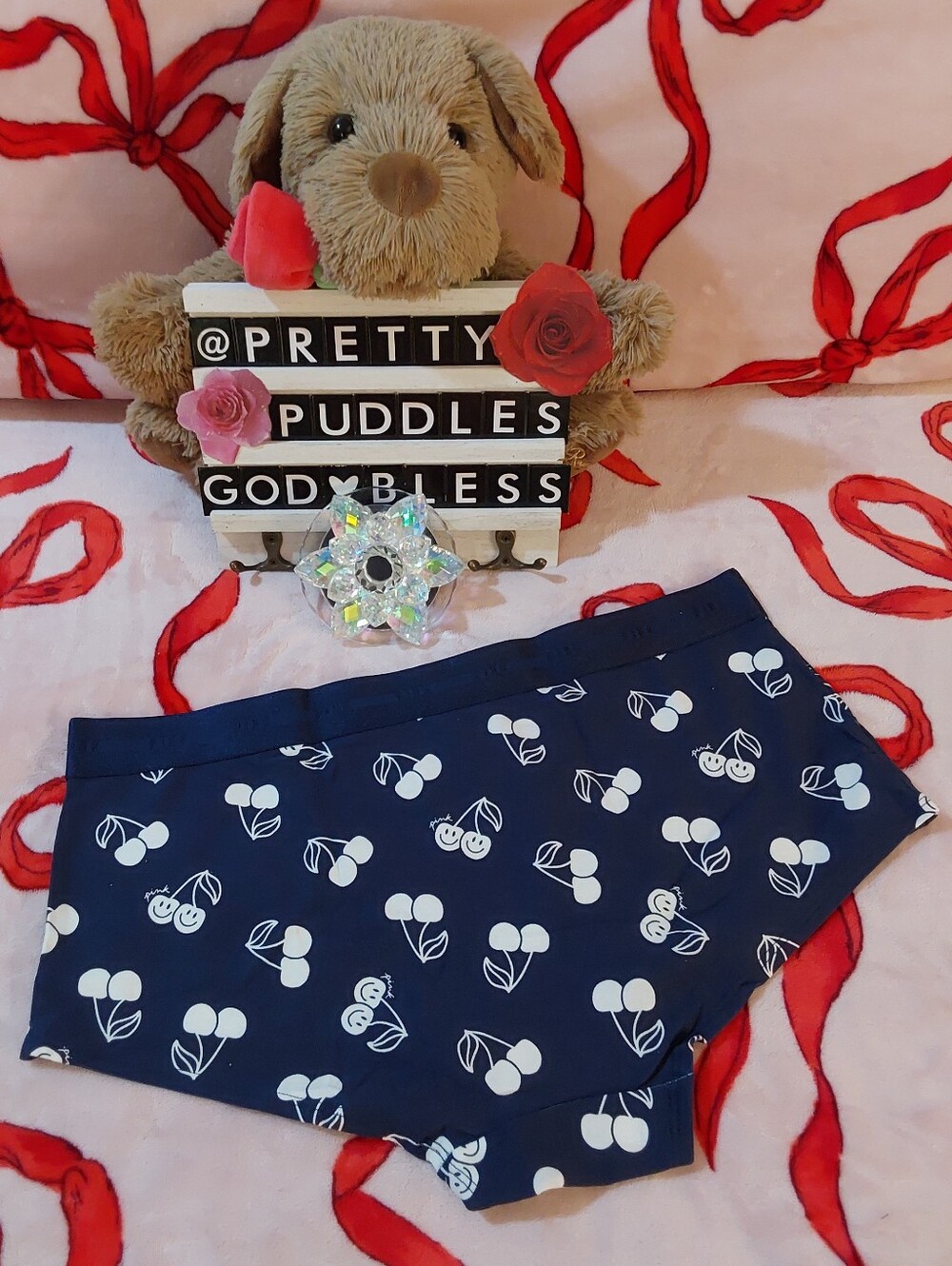 🍒 XXL PINK Logo Boyshort Panty 🍒 - Picture 2 of 11